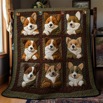 Comfy Corgi Moments WN0411063CL Quilt