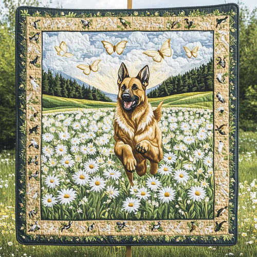 German Shepherd Daisy Joy WN0410034CL Quilt