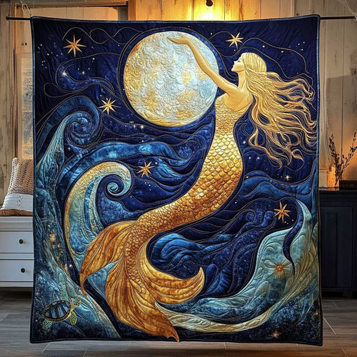 Celestial Mermaid Moonlight WP2811010CL Quilt