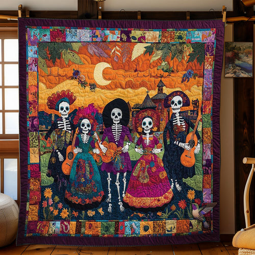 Day Of The Dead Floral Fiesta WN2610084CL Quilt