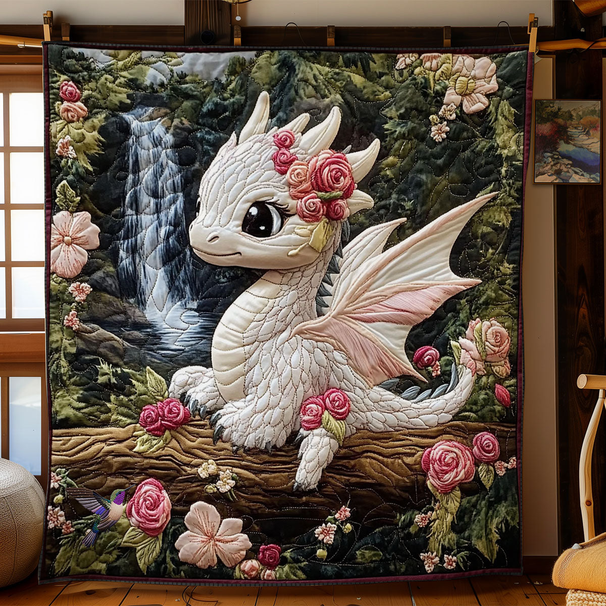 Flower Baby Dragon WY1312012CL Quilt