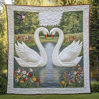 Couple Swan Lake WP1612008CL Quilt