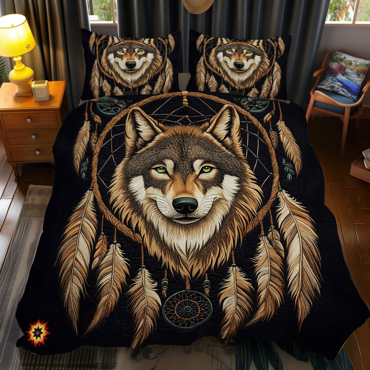 Mystic Wolf WX2612111CL Duvet Cover Set