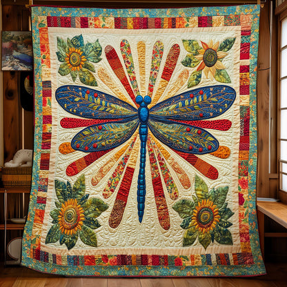 Dragonfly And Sunflower WY2702055CL Quilt