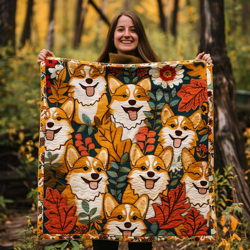 Cute Corgi WJ1309001CL Quilt