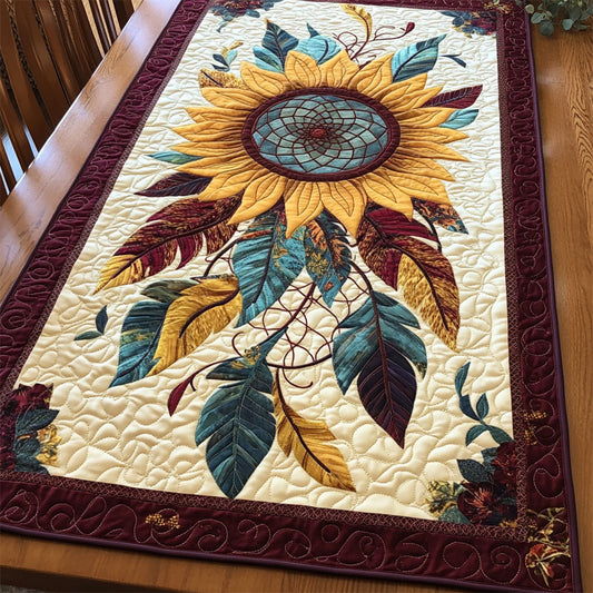 Father Dreamcatcher Sunflower WY2802083CL Quilted Table Runner