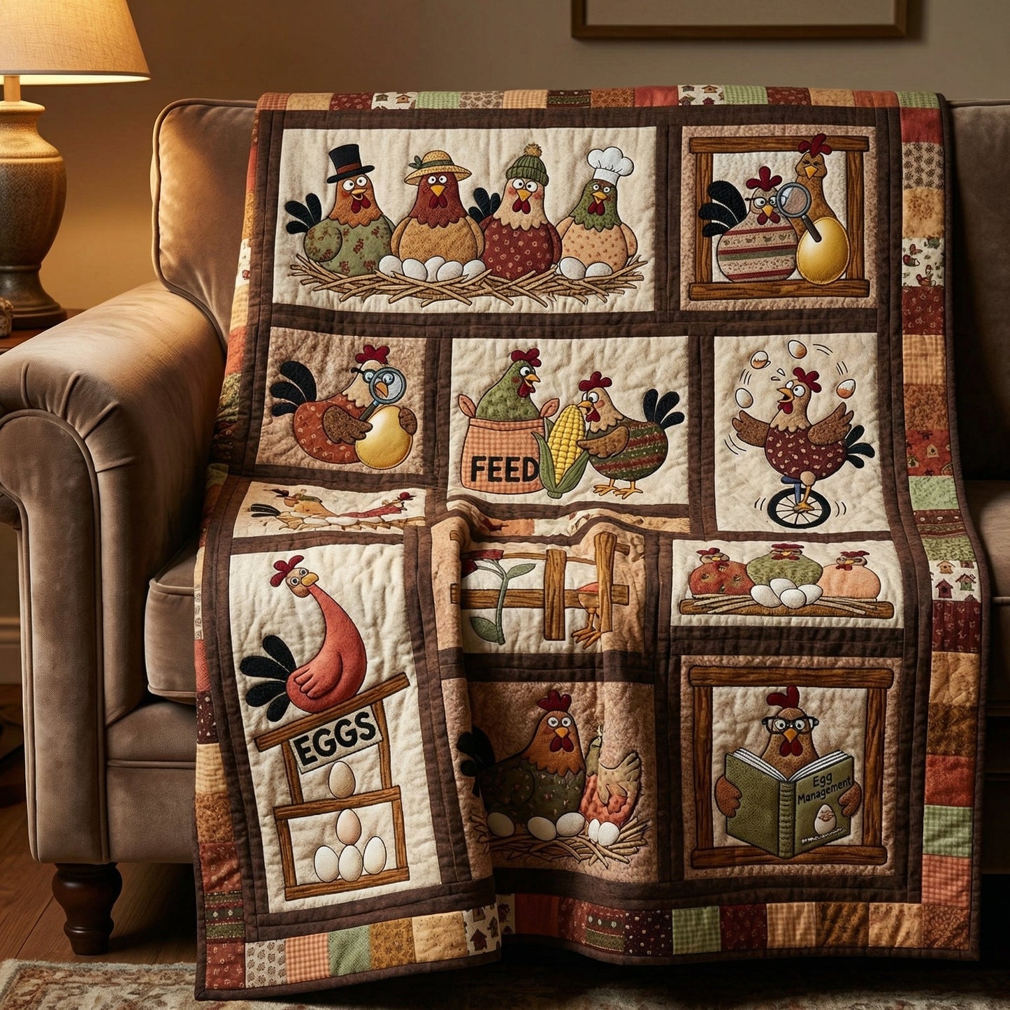 Chickens HM0604011CL Quilt