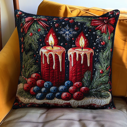 Christmas Candle WJ1911038CL Quilt Pillow Case