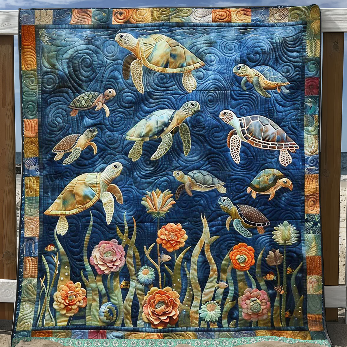 Sea Turtle WJ1209028CL Quilt