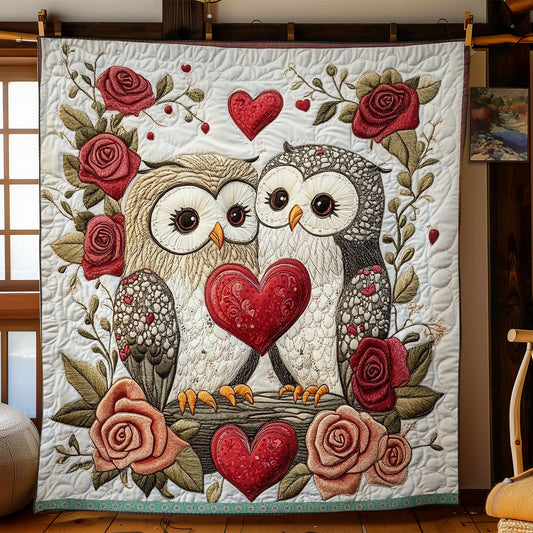 Owl Valentine WX0512027CL Quilt