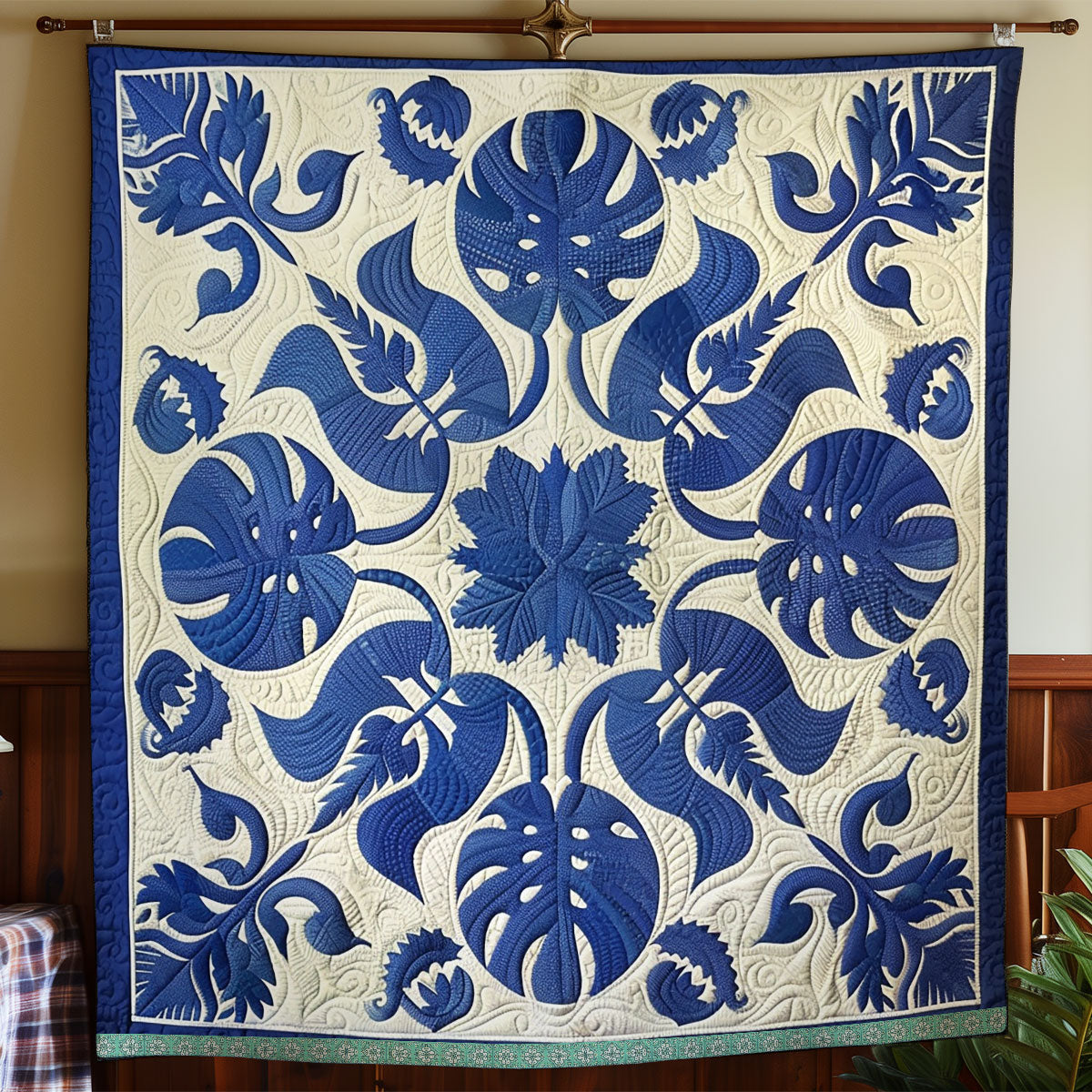 Hawaiian Evenly Leafed WN1209093CL Quilt