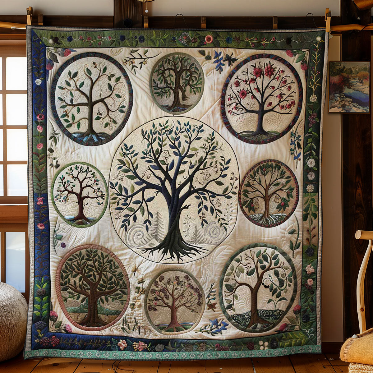 Tree of Life Verdant Vitality WN1209064CL Quilt