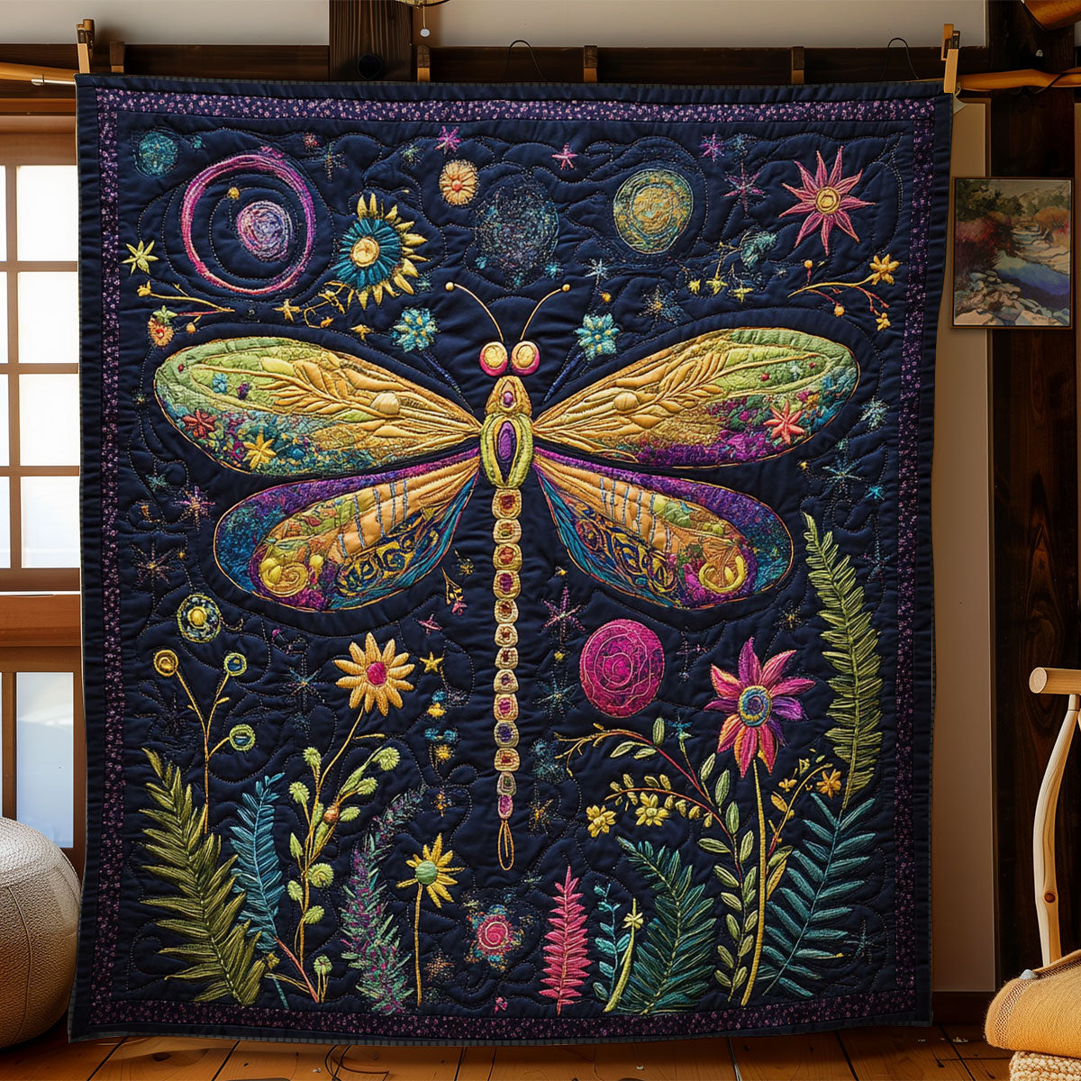 Mystic Dragonfly WY2702096CL Quilt