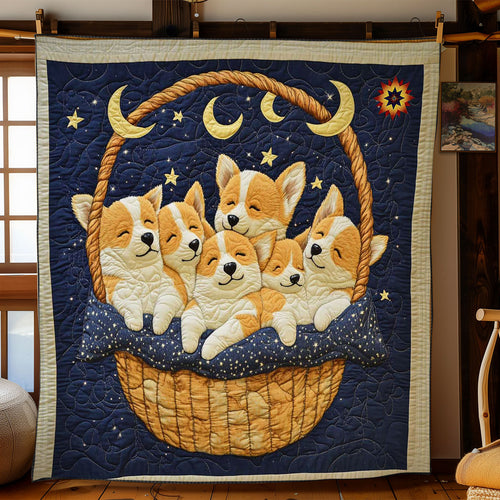 Corgi Under the Stars WN0811066CL Quilt