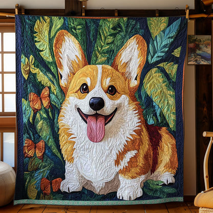 Cute Corgi WJ2609004CL Quilt