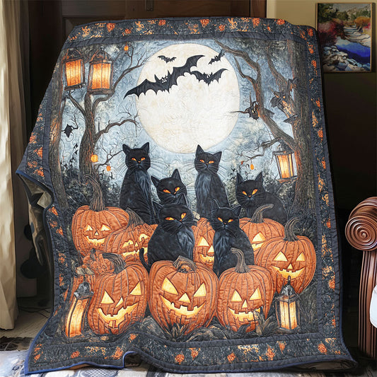 Mystic Pumpkin Cat CW3107039CL Quilt