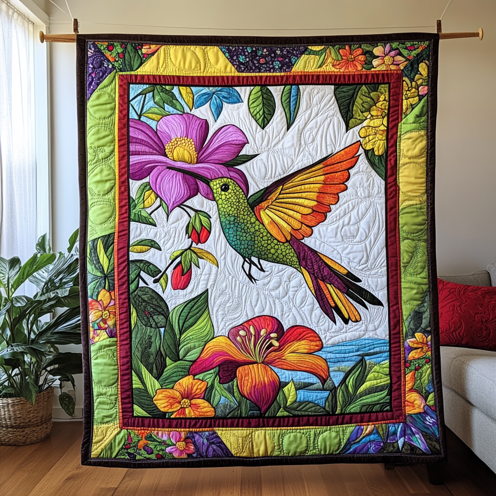 Hummingbird Radiant Wings WN2509015CL Quilt