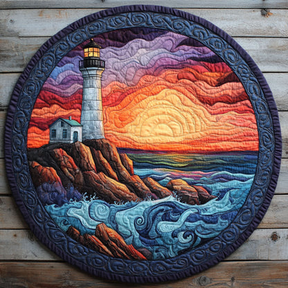 Charming Lighthouse CP2304015CL Quilted Round Mat