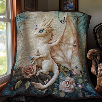 Rose White Dragon WY2011023CL Quilt