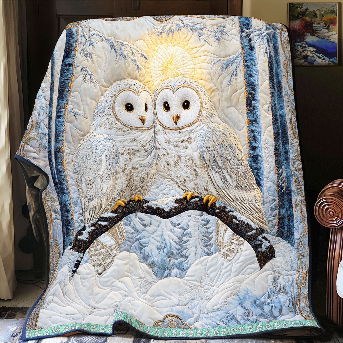 Couple Owl  WX1912035CL Quilt