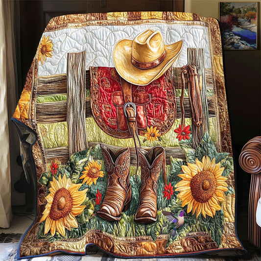 Cowboy In Farm WY2312020CL Quilt