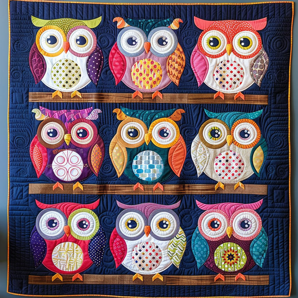 Colorful Owl WJ1812001CL Quilt