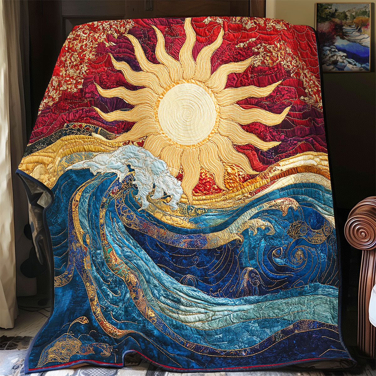 Vibrant Sun And Ocean WY1902097CL Quilt
