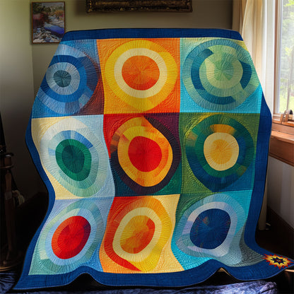 Colorful Circle Abstract WY1311015CL Quilt