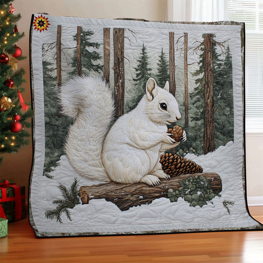 Winter Of White Squirrel WY1911104CL Quilt