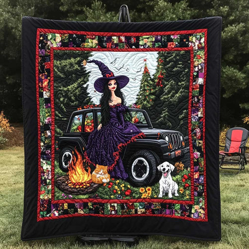 Witchy Travels With Dog WN0910033CL Quilt