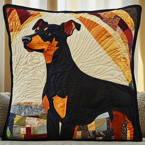 Doberman Guardian WP1909040CL Quilt Pillow Case