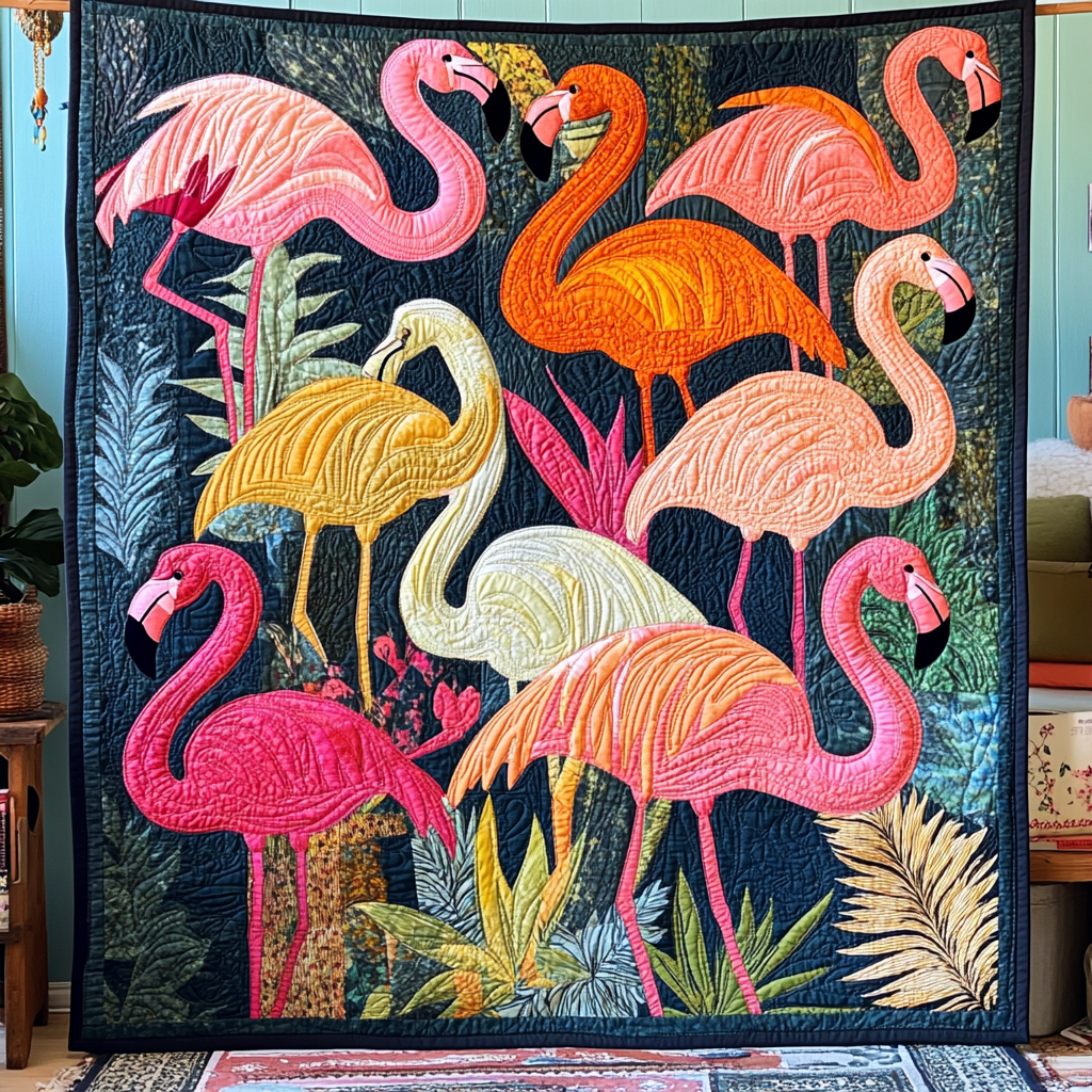 Flamingo Haven XR2709002CL Quilt