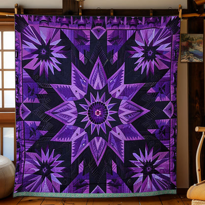 Native American Purple Star WJ2009017CL Quilt