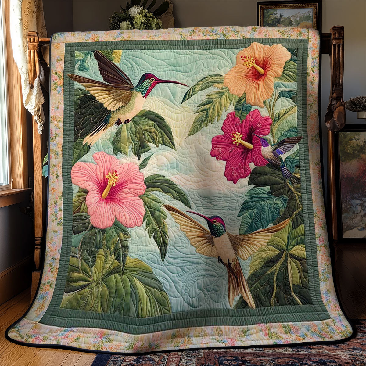 Hummingbird Paradise WN0811007CL Quilt