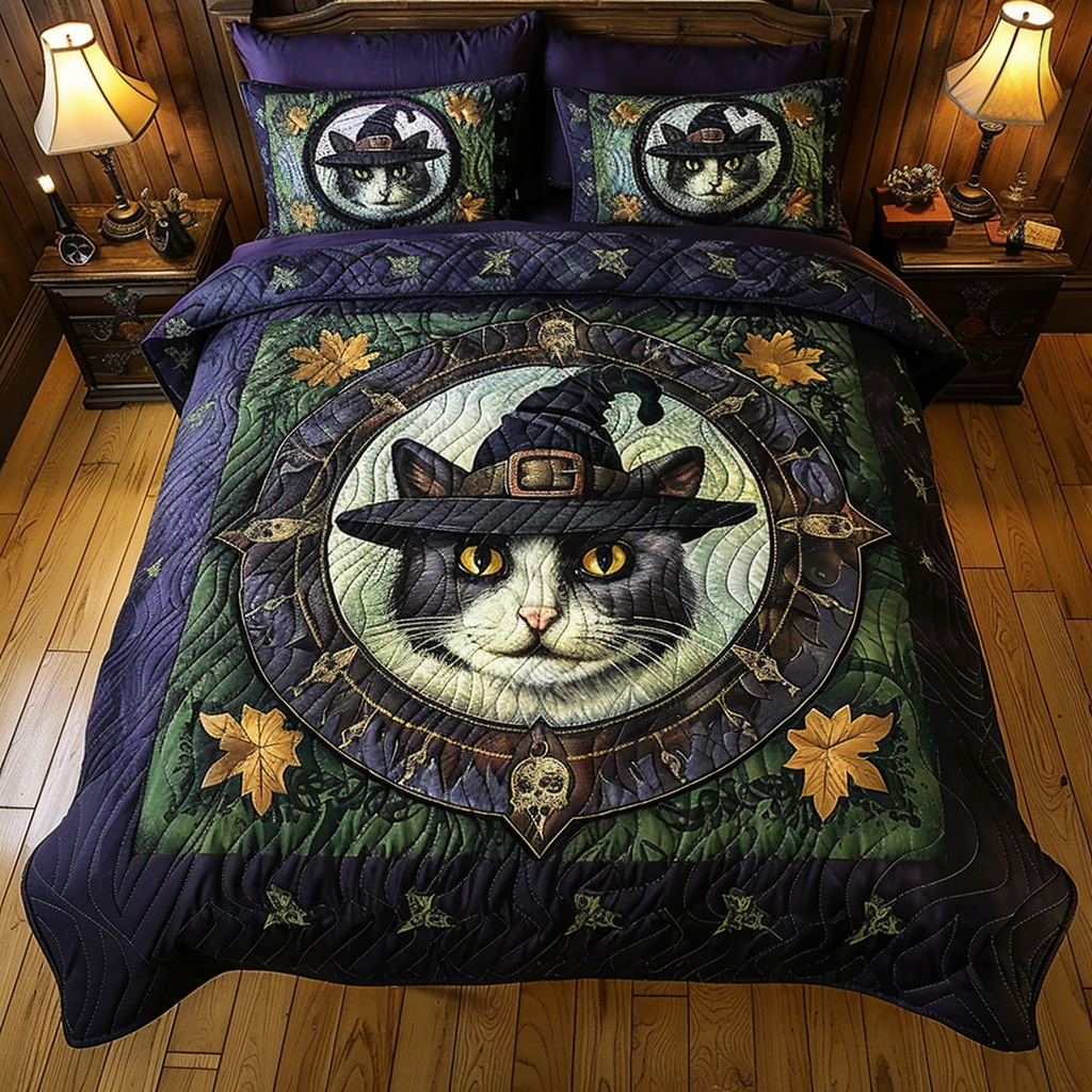 Witch Hat Cat WY0801130CL Duvet Cover Set