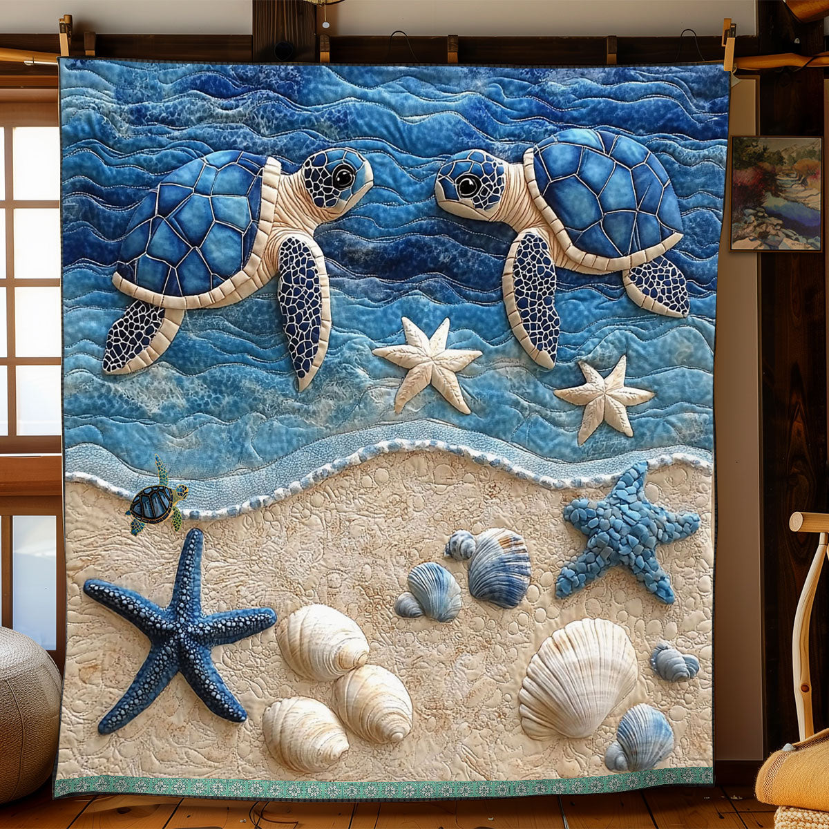 Sea Turtle WJ1712036CL Quilt