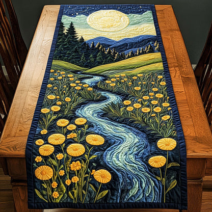 Flowing Dreams CP2304043CL Quilted Table Runner