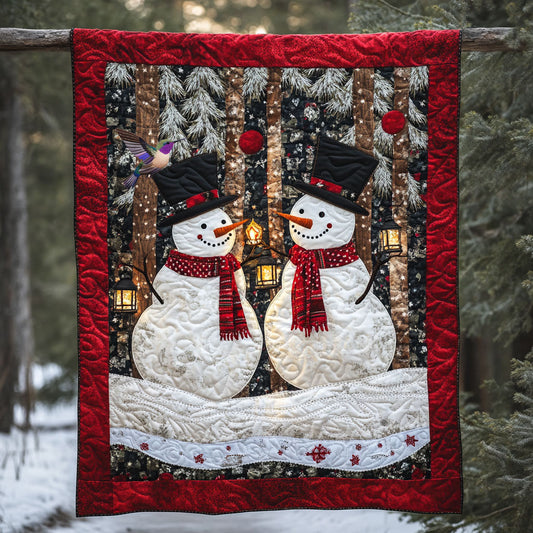 Snowman Couple WX2210012CL Quilt