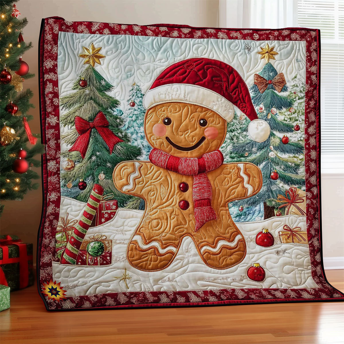 Xmas Gingerman WY0312038CL Quilt