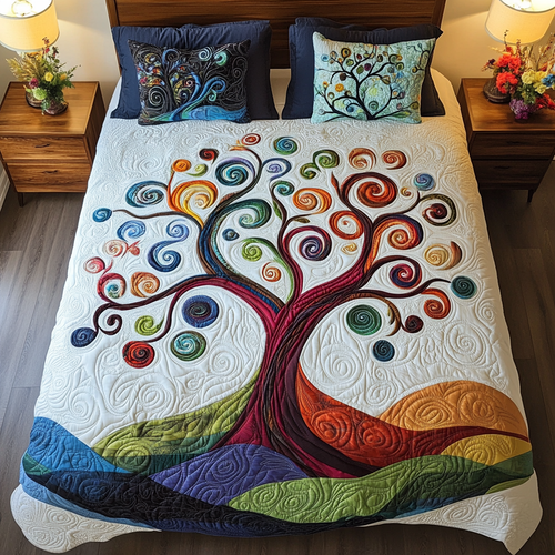 Colorful Harmony Tree YR1001024CL Duvet Cover Set