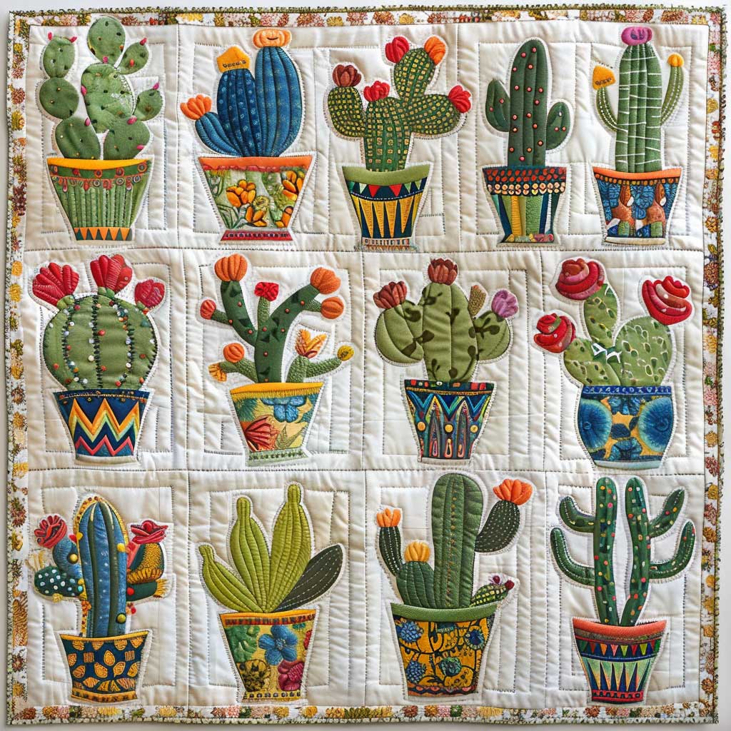 Cacti Delight XR1408007CL Quilt