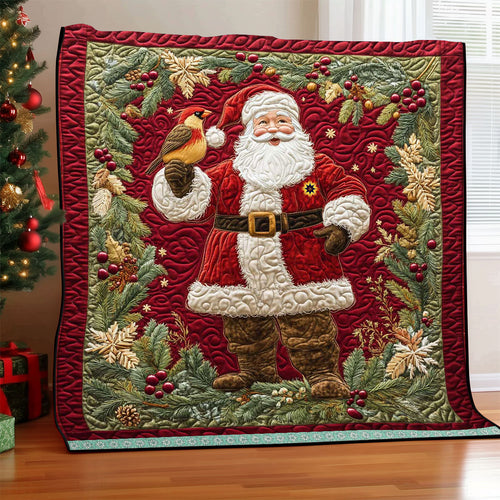 Santa Cardinal Christmas WP0411022CL Quilt