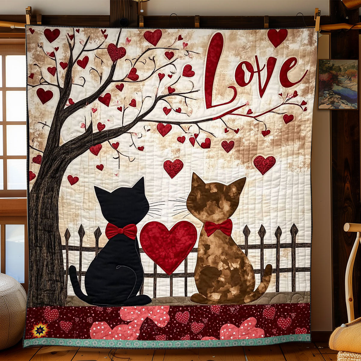 Love Cat WJ1012023CL Quilt