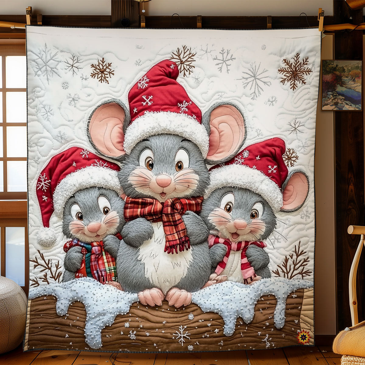 Christmas Of Mouse WY3110032CL Quilt