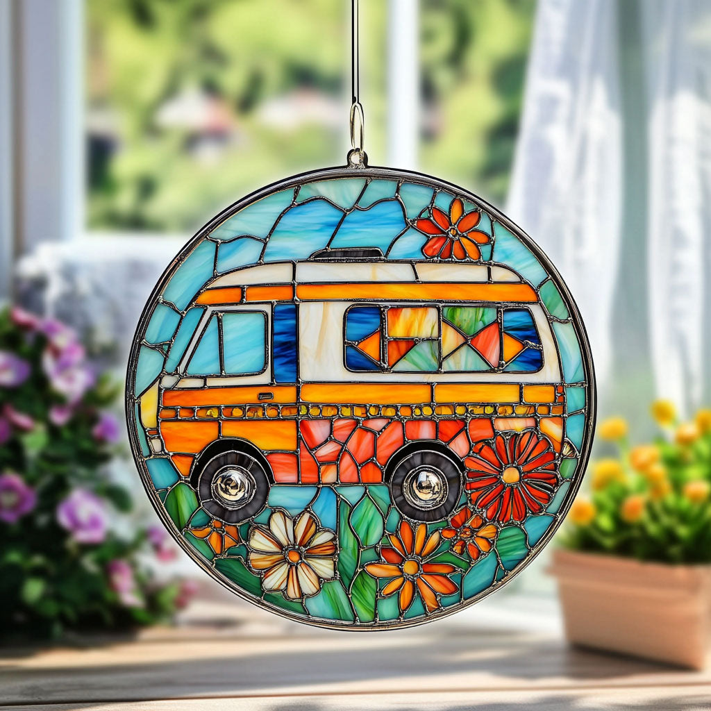 Camping WU1801007CL Stained Glass Suncatcher