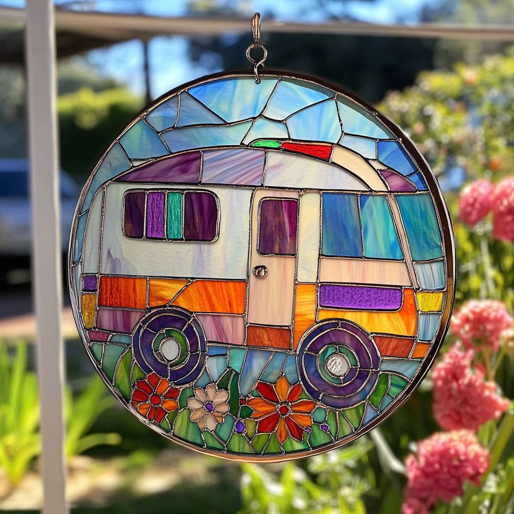 Camping WU1801008CL Stained Glass Suncatcher