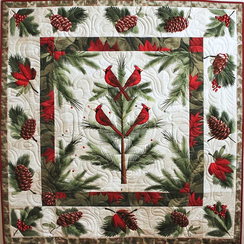 Cardinal Bird XR2606012CL Quilt