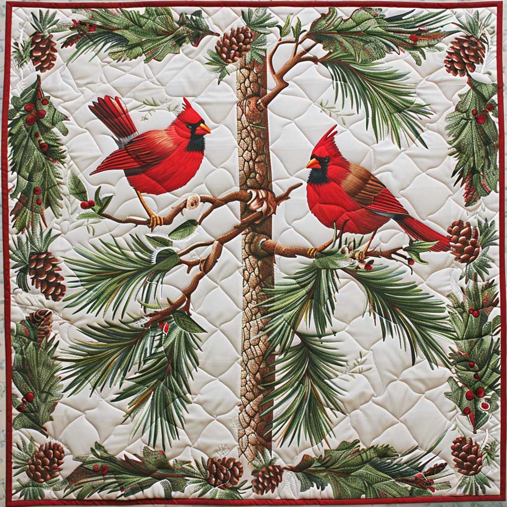 Cardinal Bird XR2606015CL Quilt