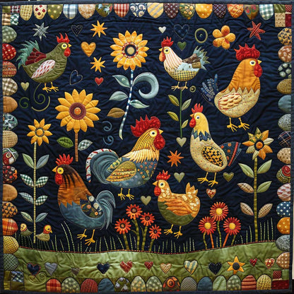 Cartoon Chickens XR1508009CL Quilt