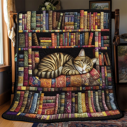 Cat And Book YR0402030CL Quilt